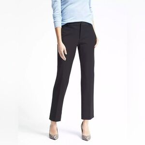 NWT Banana Republic Black Pants Slim Fit mid rise ankle straight pants